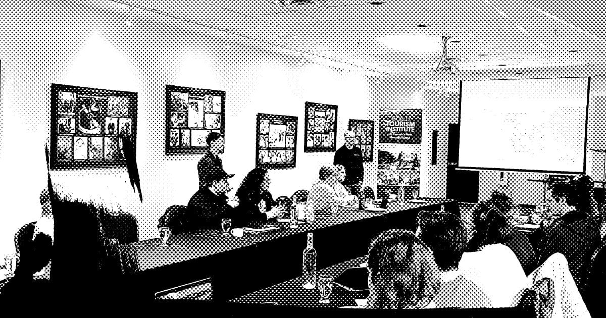 Manny and Mike from MacMillan Search Engine Optimization presenting a workshop